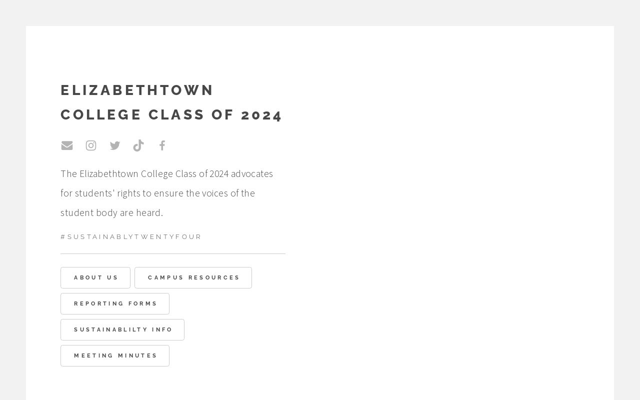 Elizabethtown College Class of 2024